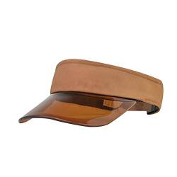 Sommer Unisex Visor Cap Damenvisor Strandvisor Sunvisor Schirmmütze Sonnenschild Pferdeschwanz Cap Unisex Sonnenhut Sonnenschild für Reisen Radsport Golf Sport Tennis Laufen Joggen (Kaffee, One Size) von TIMIYUYU