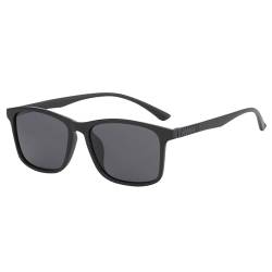 Sonnenbrille für Frauen Männer Groß Vintage Retro Rechteckig Sportsonnenbrille mit Großem Brille Fahrerbrille Unisex Polarisierte Sonnenbrille Klassisch Outdoor Sunglasses Übergroß (Blue, One Size) von TIMIYUYU