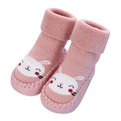 TINAYAUE Babys Bodensocken Unisex Mode Krabbelschuhe Herbst Winter niedlich verdickte rutschfeste Socken Kleinkind Frottee-Baumwollsocken Jungen Mädchen Sanft Socken Neugeboren Kleinkindschuhe von TINAYAUE