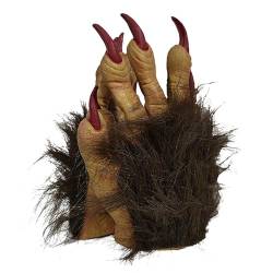 TINAYAUE Pelzige Tierhandschuhe Gruselige Werwolf Handschuhe Monster Handschuhe mit langen Nägeln Weich Bestie Handschuhe Monster Kostüm Zubehör für Halloween, Karneval, Cosplay, Maskerade von TINAYAUE