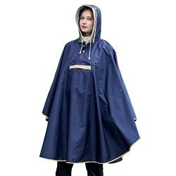 TINAYAUE Unisex elektrisches Fahrrad, Motorrad Regenmantel Outdoor Regenponcho Regenbekleidung mit Kapuze Wasserdichter Leichter Regen Ummantelung Wiederverwendbar Regencape für Kinder, Erwachsene von TINAYAUE