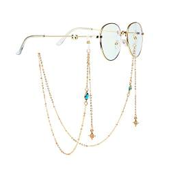 Brillenketten Gläser Sonnenbrille Lanyard Halter Brillenkette für Damen Sonnenbrillen Lesebrillen Brillen Cord Brillenkette Brillen für Sonnenbrillen Und skibrillen Zubehör für Frauen,Mädche (Blue) von TINGWEN