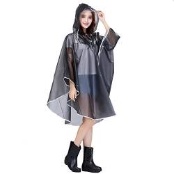 TININNA stilvolle Unisex Hooded Wasserdichte Regenmantel EVA Translucent Poncho Regenbekleidung Outdoor Radfahren Regen Cape EINWEG Verpackung von TININNA