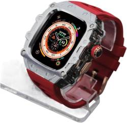 TINTAG RM-Stil Legierung Uhrengehäuse + Uhrenarmband, für Apple Watch Ultra 2 49 mm, Sportarmband und Gehäuse-Set, für iWatch 8er-Serie, Ersatz-Uhrenarmband, 49 mm, Achat von TINTAG