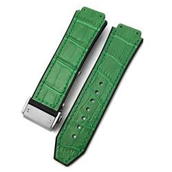 TINTAG Uhrenarmband aus Rindsleder, 20 mm, 22 mm, 25 mm x 19 mm, passend für Hublot-Uhrenarmband, Kalbsleder, Silikon-Armbänder, 25 mm, Achat von TINTAG