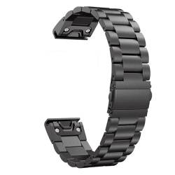 TIOYW Metall-Smart-Armband für Garmin Fenix 7X, 7, 7S, 6S, 6X, 6 Pro, 5X, 5, 5S, 3HR, 26 mm, 22 mm, 20 mm, schnelles Easyfit-Edelstahlarmband, 26mm Fenix D2 3HR, Achat von TIOYW