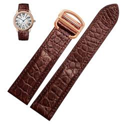 TIOYW Uhrenarmband Krokodilleder-Uhrenarmband, für Cartier-Uhrenarmband 20 mm, Leder-Tankschlüssel London Calibo Uhrenkette Frauen 20 mm, 23 mm, Achat von TIOYW