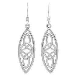 Auswahl Keltische Ohrringe für Frauen Sterling Silber Silber Keltische Ohrringe für Frauen 925 Sterling Silber Ohrringe für Frauen, Silber von TISHAVI