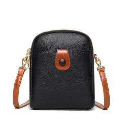 TIYETA Schultertasche Damen-Umhängetasche Klein, Handytasche Mit Geldbörse Zum Umhängen,Black 1 von TIYETA