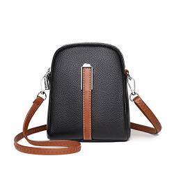 TIYETA Schultertasche Damen-Umhängetasche Klein, Handytasche Mit Geldbörse Zum Umhängen,Black 3 von TIYETA