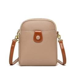 TIYETA Schultertasche Damen-Umhängetasche Klein, Handytasche Mit Geldbörse Zum Umhängen,Khaki 1 von TIYETA