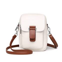 TIYETA Schultertasche Damen-Umhängetasche Klein, Handytasche Mit Geldbörse Zum Umhängen,White 2 von TIYETA