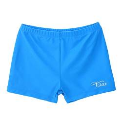 TIZAX Jungen Badehose Kinder Uv-Schutz Badeshorts Badeboxer Schwimmhose Blau 6 Jahre 116 von TIZAX