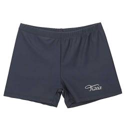 TIZAX Jungen Badehose Kinder Uv-Schutz Badeshorts Badeboxer Schwimmhose Grau 11-12 Jahre 146/152 von TIZAX