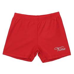 TIZAX Jungen Badehose Kinder Uv-Schutz Badeshorts Badeboxer Schwimmhose Rot 11-12 Jahre 146/152 von TIZAX