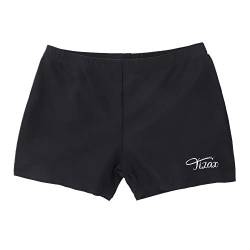 TIZAX Jungen Badehose Kinder Uv-Schutz Badeshorts Badeboxer Schwimmhose Schwarz 11-12 Jahre 146/152 von TIZAX