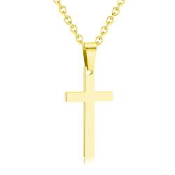 TIZU Kreuz Kette Damen,Kreuz Anhänger Halskette aus Edelstahl Schmuck Geschenk Für Frauen,Mädchen von TIZU