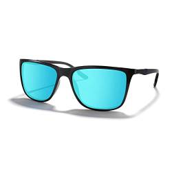 TJUTR Sonnenbrille Herren Polarisiert Retro Vintage Sonnenbrillen Coole Designer für Sport TR90 Sonnenbrille Rechteckig UV400 Schutz von TJUTR