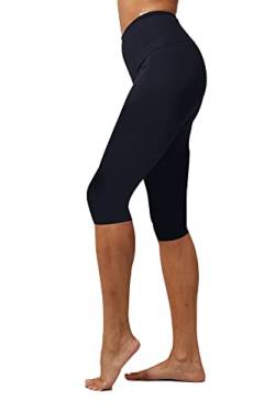 TLC Sport | Capri Leggings mit Bauchkontrolle | extra starke Kompression | schwarz, Schwarz , 38-40 von TLC Sport