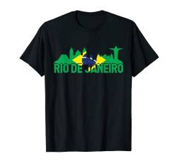 Brasilien Brazil Rio de Janeiro Stadt Land Flagge Design T-Shirt von TM Shirts