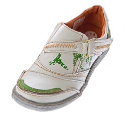 TMA Comfort Damen Leder Schuhe Turnschuhe Weiß Slipper Sneakers Halbschuhe Ziernähte Gr. 39 von TMA