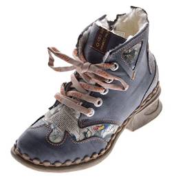 TMA Leder Damen Winter Stiefeletten Comfort Knöchel Schuhe 5171 Schwarz Boots gefüttert Gr. 38 von TMA