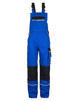 TMG® | Lange Arbeitslatzhose Herren, Blaue Latzhose mit Kniepolstertaschen aus Cordura, viel Stauraum, robust | 102 von TMG INTERNATIONAL Textile Management Group