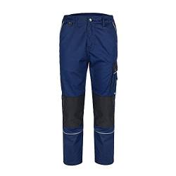 TMG | Leichte Arbeitshose für Herren, lang, ideal für Sommer, dunkelblaue Cargohose mit Kniepolster & Taschen | Gr. 54 von TMG INTERNATIONAL Textile Management Group