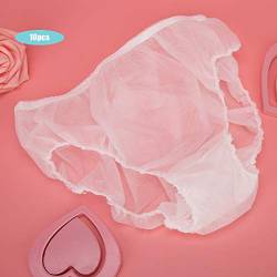 10 Stück Einweg-Unterhosen für Schwangere Unterhosen für Schwangere Unterwäsche für Unterwäsche Elastic Maternity Panties Briefs Umstandstasche(XXL) von TMISHION