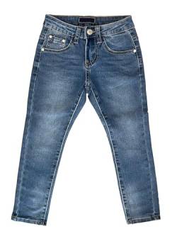 TMK Lange Jeans für Kinder, Jeanshose für Jungen mit elastischem Bund, Denim-Hose Blau Junior Mädchen (Code 2300), Jeans-2355, 10 Jahre von TMK
