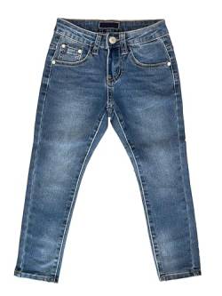 TMK Lange Jeans für Kinder, Jeanshose für Jungen mit elastischem Bund, Denim-Hose Blau Junior Mädchen (Code 2300), Jeans-2355, 6 Jahre von TMK