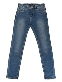 TMK Lange Jeans für Kinder, Jeanshose für Jungen mit elastischem Bund, Denim-Hose Blau Junior Mädchen (Code 2300), Jeans-2357, 8 Jahre von TMK