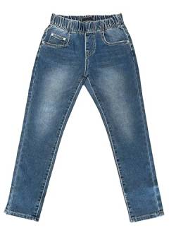 TMK Lange Jeans für Kinder, Jeanshose für Jungen mit elastischem Bund, Denim-Hose Blau Junior Mädchen (Code 2300), Jeans-2365, 10 Jahre von TMK
