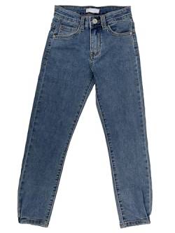 TMK Lange Jeans für Kinder, Jeanshose für Jungen mit elastischem Bund, Denim-Hose Blau Junior Mädchen (Code 2300), Jeans-9403, 14 Jahre von TMK