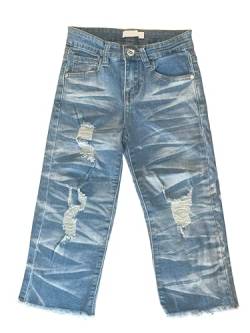 TMK Lange Jeans für Kinder, Jeanshose für Jungen mit elastischem Bund, Denim-Hose Blau Junior Mädchen (Code 2300), Jeans-9493, 10 Jahre von TMK