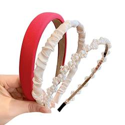 TOBILE Haarspangen 6-teiliges Set Mode Frauen Kopfschmuck Stirnband Mädchen Haarband Damen Haarschmuck Kopfbedeckung - 3 Stück 17 von TOBILE