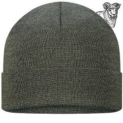 TODO 100% Merino Mütze, Winter Alltag. Wolle Hält Warme Beanie Herren und Damen, Jäger Mütze Herren (Merino 100%, Khaki) von TODO