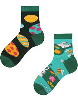 TODO Colours Lustige Socken Kinder mit motiv für Mädchen, Jungen, Kleinkind (23-26, Ostersocken Kinder) von TODO