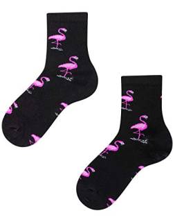 TODO Colours Lustige Socken Kinder mit motiv für Mädchen, Jungen, Kleinkind (Flamingo Lover Kinder, 23-26) von TODO
