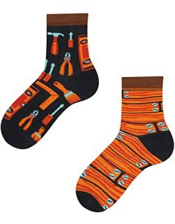 TODO Colours Lustige Socken Kinder mit motiv für Mädchen, Jungen, Kleinkind (Heimwerker Kinder, 27-30) von TODO