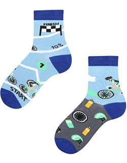 TODO Colours Lustige Socken Kinder mit motiv für Mädchen, Jungen, Kleinkind (Tour de Bike Kinder, 23-26) von TODO