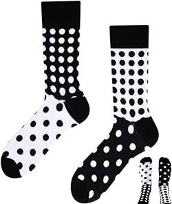 TODO Colours Lustige Socken mit Motiv - Mehrfarbige, Bunte, Verrückte für die Lebensfreude (35-38, Punkte Socken, numeric_35) von TODO