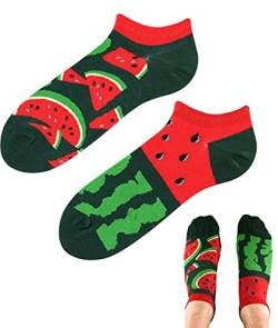 TODO Colours Lustige Socken mit Motiv - Mehrfarbige, Bunte, Verrückte für die Lebensfreude (43-46, z LOW Wassermelone, numeric_43) von TODO