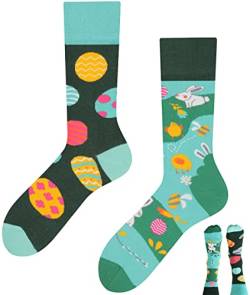 TODO Colours Socken Lustig mit Motiv für Herren und Damen - Lustige, Mehrfarbige, Verrückte (35-38, Ostersocken) von TODO