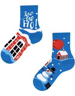 TODO Colours - Weihnachten Socken Kinder Lustige Weihnachtssocken mit Nicolaus (Santa Gift Kinder, 31-34) von TODO