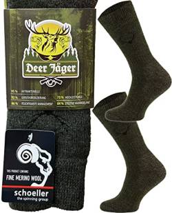 TODO Comodo Real JÄGER SOCKEN 80% Merino Jagdsocken grün Herren und Damen, Anti-Blasen, ohne Gummi. (39-42, SMTG1 - Khaki) von TODO