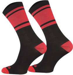 TODO Fahrradsocken Herren und Damen. Atmungsaktive Rennrad Socken Herren. Fahrrad Socken Herren, Gestreifte Radsocken (COL CA_CE, 39-42) von TODO