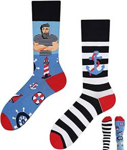 TODO Lustige Socken Herren und Damen, Coole Socken mit Motiv - Mehrfarbige, Bunte, Verrückte (43-46, Nordic Sea) von TODO