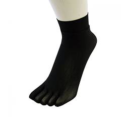 TOETOE - LEGWEAR - Plain Nylon Ankle Socks (Black) von TOETOE