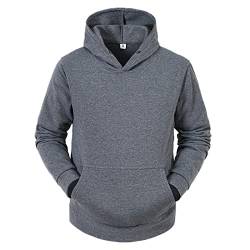 TOFOTL Hoodie Herren Slim Fit Kurzarm Gothic Cosplay Kleidung Kostüm Slim Fitness Gym Halloween Hoodie Schwarz Herren Herbst Regular Gothic Kleidung Pullover Herren Baumwolle Dunkelgrau XL von TOFOTL